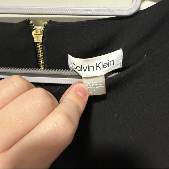 Black tight dress with button sleeves by Calvin Klein NWT - Picture 2 of 12